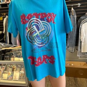 Vibrant Blue Graphic Tee